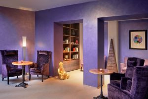 die Lavendel Bibliothek im Ayurveda Resort Mandira