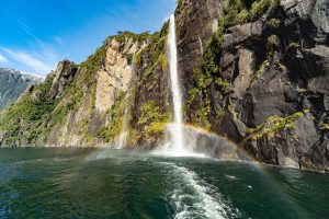 Wasserfall im Milford Sound