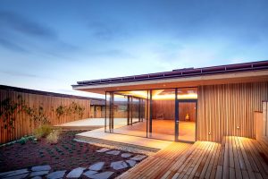 Aussenansicht Ayurveda Yogastudio und Terrasse