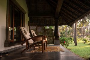 Verandah eines Cottages